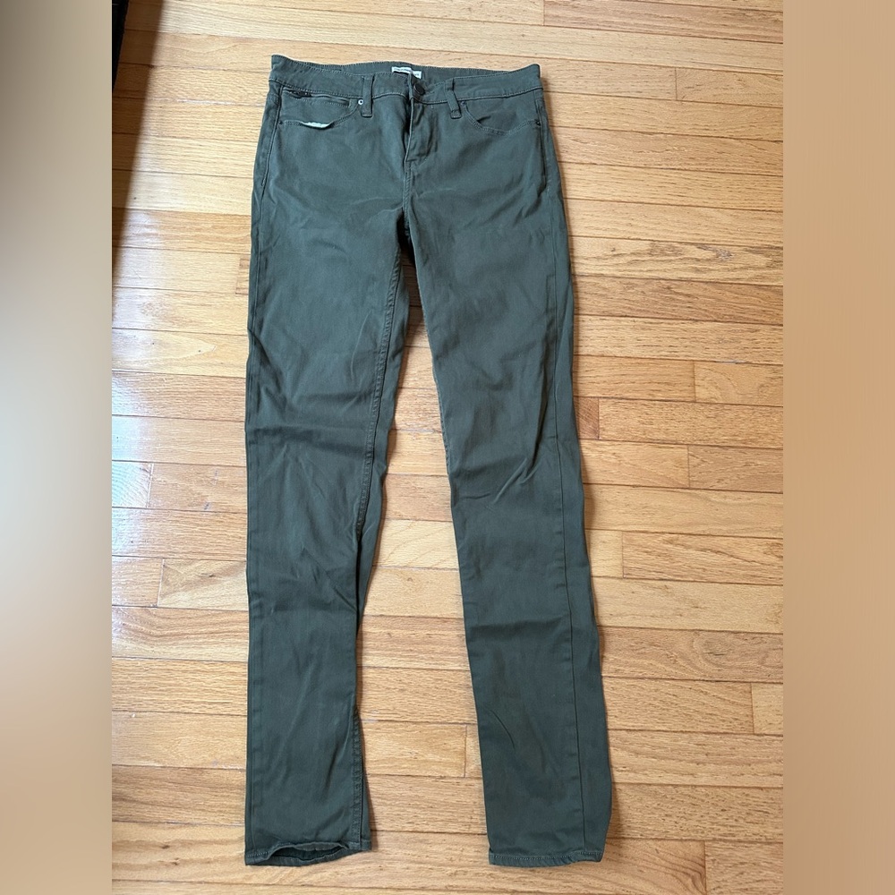Calvin Klein women’s jeans sz 6 green skinny
